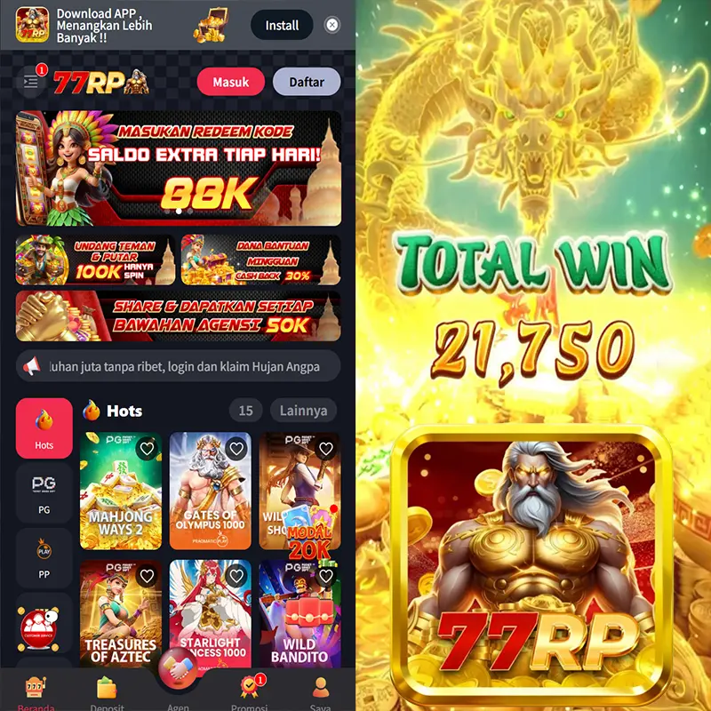 77rp Masuk - 77rp Resmi